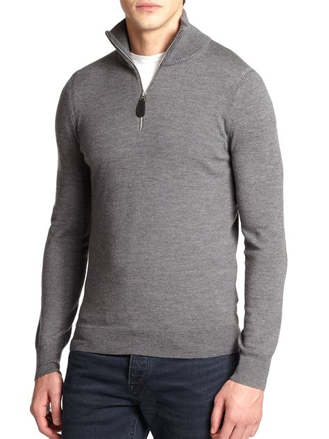 zip sweater burberry|Burberry sweater for men.